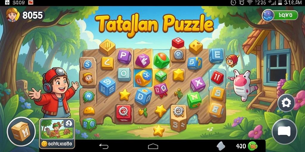 Screenshot utama 8055 menampilkan gameplay Puzzle yang seru dan mengasyikkan.