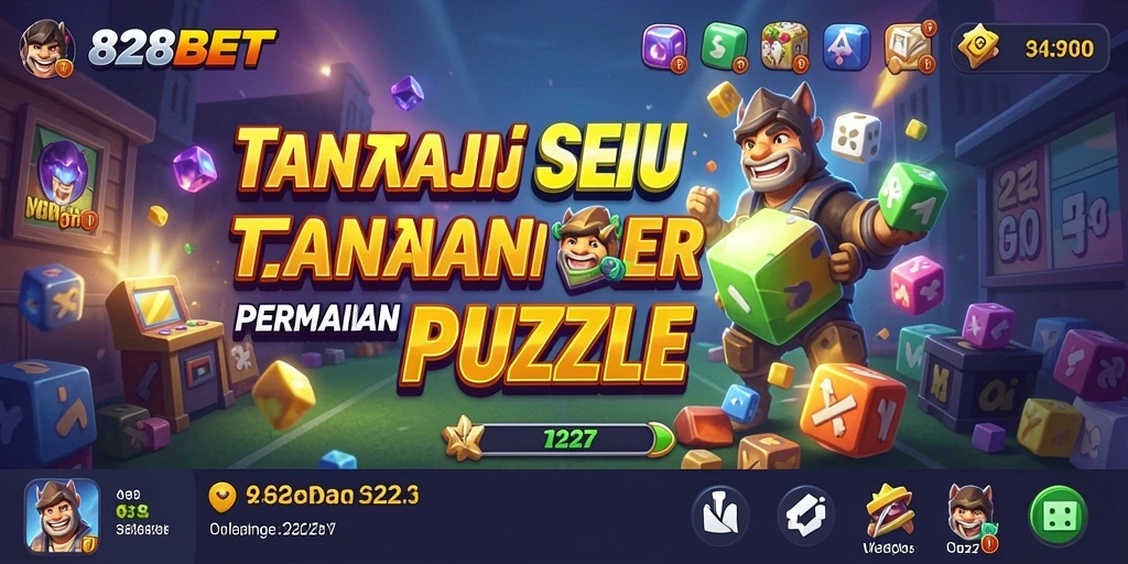 Tampilan gameplay seru dalam aplikasi puzzle 828BET.
