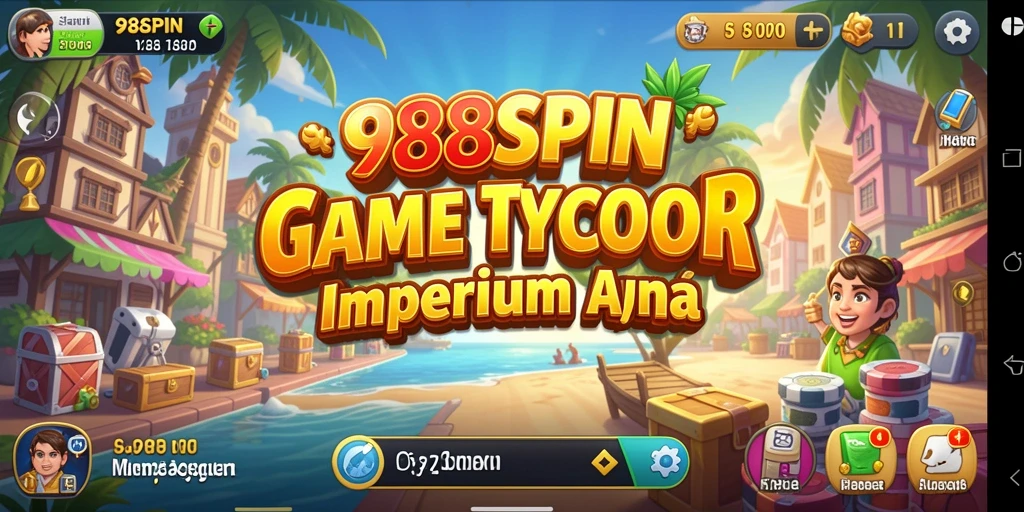 Screenshot gameplay 988SPIN menampilkan aksi membangun bisnis Tycoon.