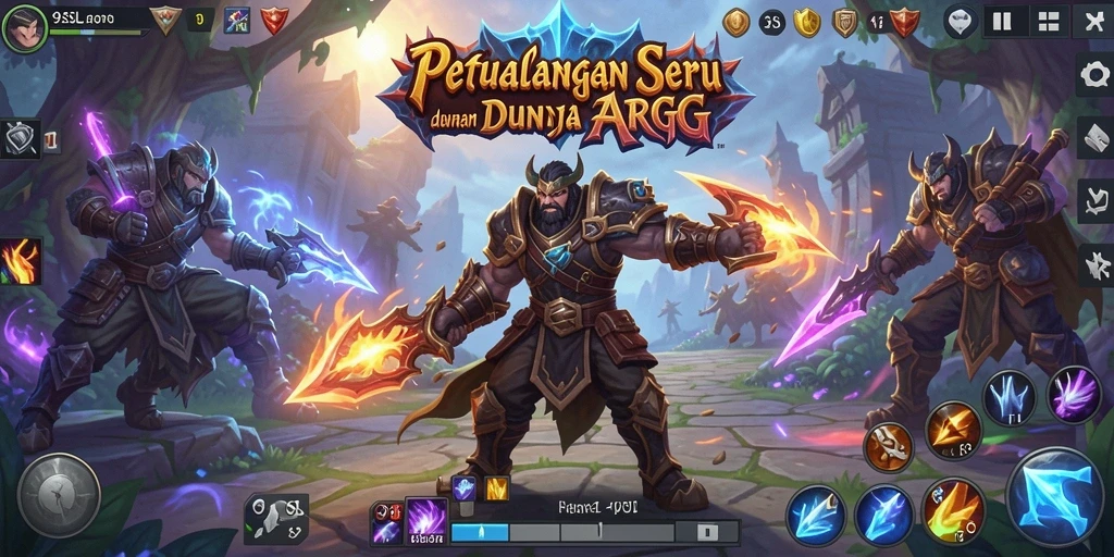 Tampilan gameplay epik dari dunia ARPG dalam 9SL.