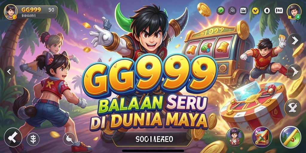 Screenshot gameplay GG999 menampilkan balapan yang mendebarkan di lintasan.