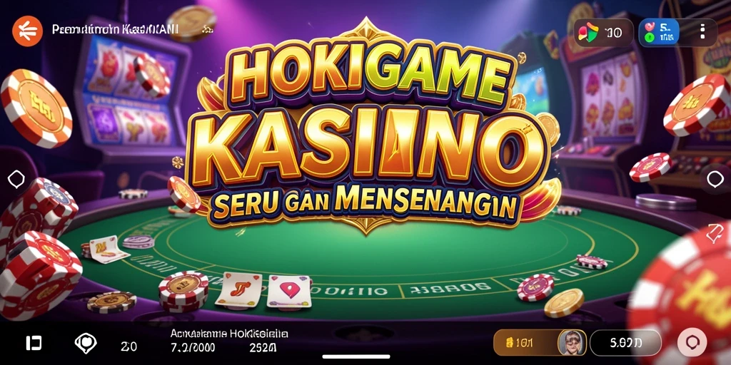 Tampilan gameplay HOKIGAME yang mengasyikkan dengan berbagai pilihan permainan Kasino.