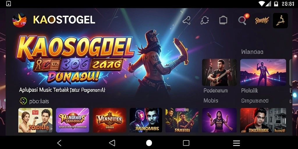 Tampilan gameplay KAOSTOGEL yang menarik dan interaktif.