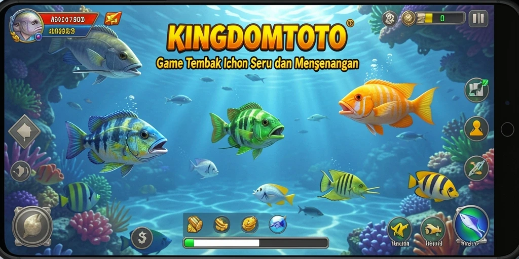 Tampilan gameplay menembak ikan yang menarik di KINGDOMTOTO.