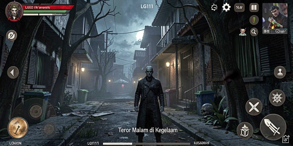 Tampilan gameplay LG111 dengan suasana Horror yang menegangkan.