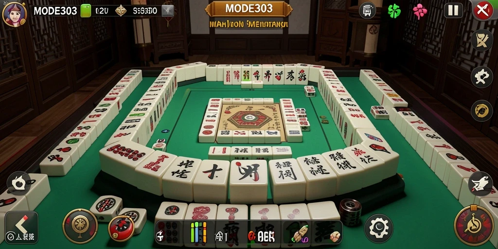 Screenshot gameplay Mahjong yang menarik dan interaktif di MODE303.