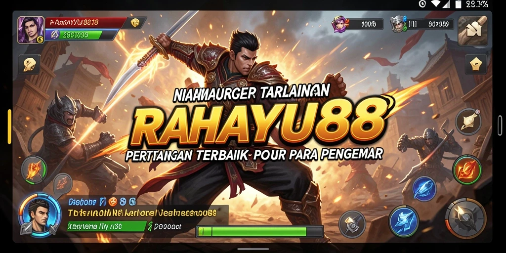 Tangkapan layar menunjukkan pertarungan seru dalam RAHAYU88.