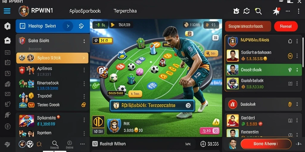 Tampilan menarik dari gameplay Sportsbook RPWIN1.