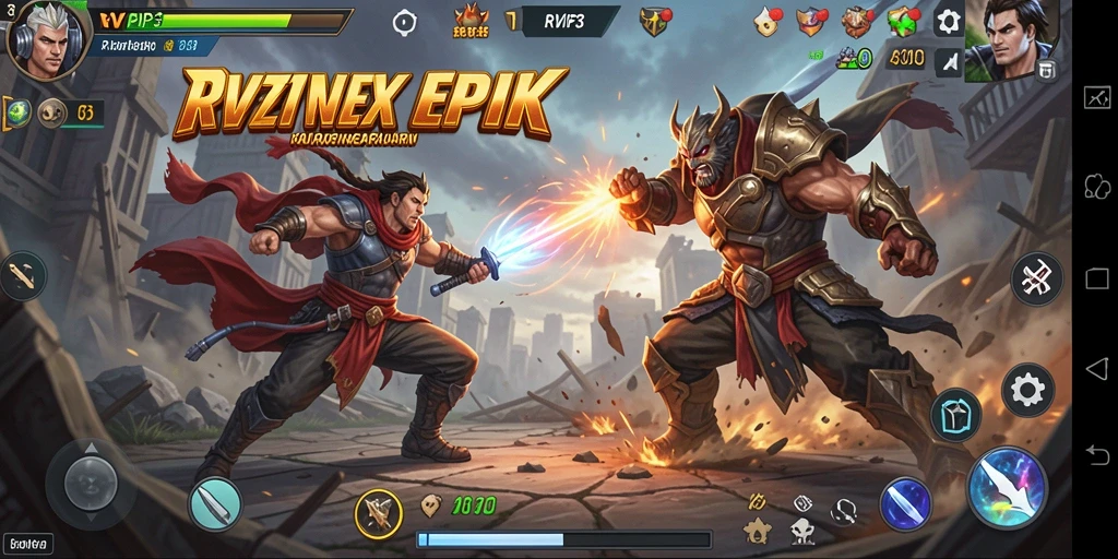 Tampilan gameplay RVIP3 yang intens dan mengesankan.