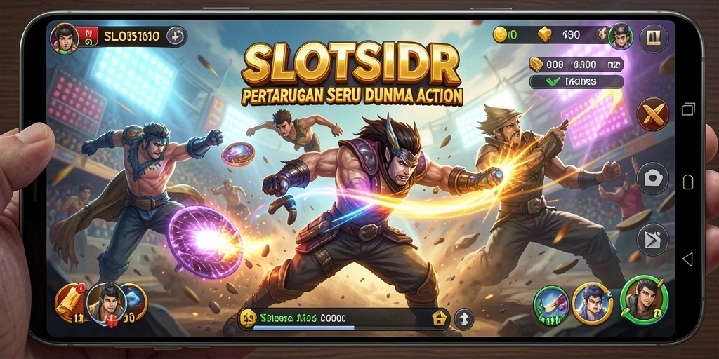 Tampilan gameplay SLOTSIDR yang menegangkan dan penuh aksi.