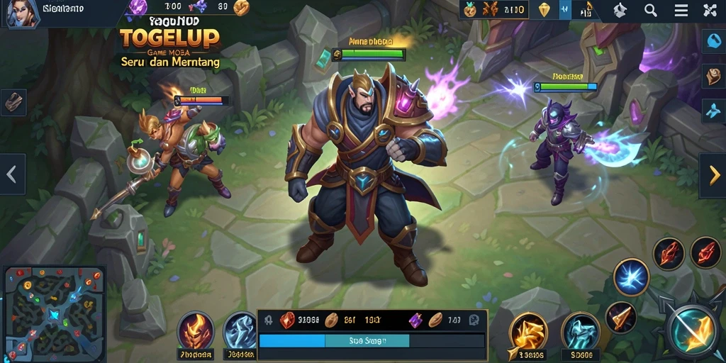 Tampilan gameplay TOGELUP yang memukau dan penuh strategi.