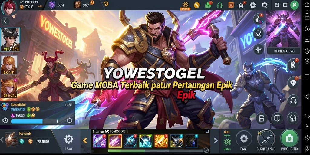 Tampilan gameplay seru dan strategis di YOWESTOGEL.