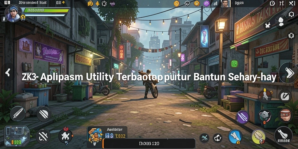 Tampilan antarmuka ZK3 dengan berbagai fitur Utility yang memudahkan pengguna.